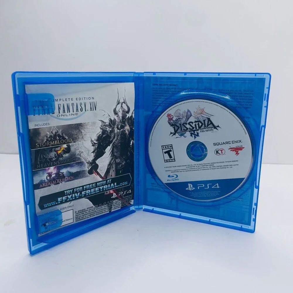 Dissidia Final Fantasy NT PS4 (Sony PlayStation 4, 2018) Complete W/ Manual